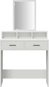 vidaXL Τραπέζι περιποίησης Λευκό 79 x 41 x 140 εκ. Επεξεργασμένο ξύλο