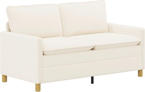 vidaXL Καναπές Κρεμ 156 x 81 x 87,5 εκ Ύφασμα