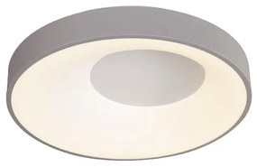 Πλαφονιέρα Οροφής D48x9cm LED 36W 3300lm 3CCT Γκρι Μέταλλο -Ακρυλικό Inlight 42040-Grey