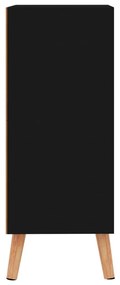 Μπουφές Μαύρος 60x30x72 εκ. από Επεξεργασμένο Ξύλο - Μαύρο