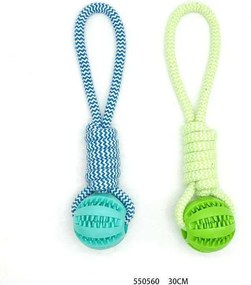 Παιχνίδι σκύλου σχοινί με μπάλα - 30cm - 12pcs - 550560