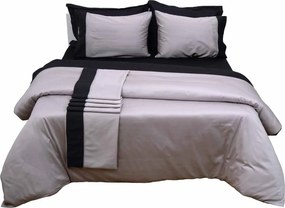Σεντόνια Υπέρδιπλα (Σετ) Anna Riska Luxury Bicolour Grey/Black