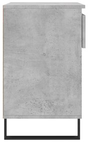Παπουτσοθήκη Γκρι Σκυροδέματος 70x36x60 εκ. Επεξεργασμένο Ξύλο - Γκρι