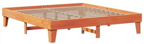 vidaXL Σκελετός Κρεβ. Χωρίς Στρώμα Καφέ Κεριού 180x200 εκ Μασίφ Πεύκο