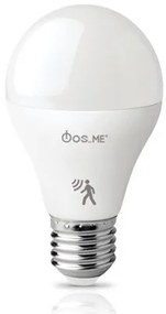 Λάμπα E27 A60 LED 10W Λευκό Ανιχνευτής Κίνησης Αισθητήρας 6500Κ 44-05331 Φos_Me 44-05331