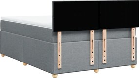 vidaXL Κρεβάτι Boxspring με Στρώμα Αν. Πράσινο 160x200εκ Υφασμάτινο