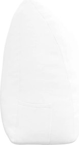 vidaXL Μαξιλάρι Πλάτης Λευκό 200 x 24 x 50 εκ ύφασμα