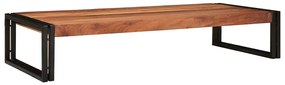 vidaXL Ράφι μπάνιου 120 x 50 x 23 εκ. Στερεό ξύλο μάγκο, σίδηρος