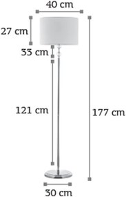Φωτιστικό δαπέδου InLight 45360-Χρωμέ