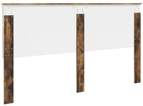 vidaXL Κεφαλάρι Καπνιστό Δρύς 180 cm Επεξεργασμένο ξύλο