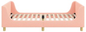 vidaXL Κρεβάτι Παιδικής Κρεβατοκάμαρας με Κεφαλάκι Ροζ 80 x 200 cm