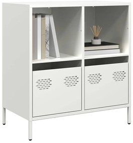 vidaXL Ντουλάπι Λευκό 68x39x73,5 εκ. από Χάλυβα Ψυχρής Έλασης
