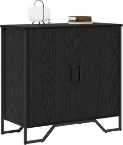 vidaXL Πλαϊνό γραφείο Μαύρη Οξυά 78 x 35 x 74.5 εκ.