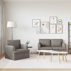 vidaXL Σετ Καναπέ 2 τμχ. Taupe ύφασμα