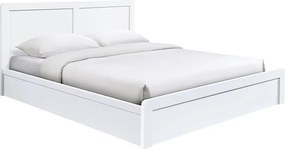 CALIBER Κρεβάτι Διπλό για Στρώμα 150x200cm, Απόχρωση Άσπρο   1τμχ