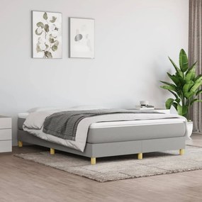 ΚΡΕΒΑΤΙ BOXSPRING ΜΕ ΣΤΡΩΜΑ ΑΝΟΙΧΤΟ ΓΚΡΙ 140X190 ΕΚ. ΥΦΑΣΜΑΤΙΝΟ 3144167