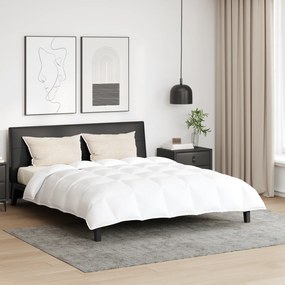 vidaXL Πάπλωμα Άλλο με μαξιλάρι 3 pcs Λευκό 200 x 220 εκ. Πούπουλο
