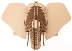 Intra απο ξύλο plywood 3mm-4mm πάχος - Διακόσμηση τοίχου με κεφάλι ελέφαντα Δίασταση 30x30 cm Intraeaxys-e1gkmw8o