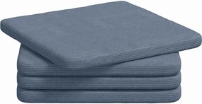 vidaXL Μαξιλάρια καθισμάτων 4 pcs Μπλε 40 x 40 x 3 cm