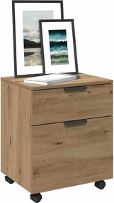 Κινητό ντουλάπι αρχείων vidaXL με τροχούς Artisan Oak