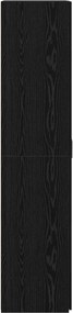vidaXL Highboard Μαύρη Οξυά 70 x 42,5 x 185 εκ