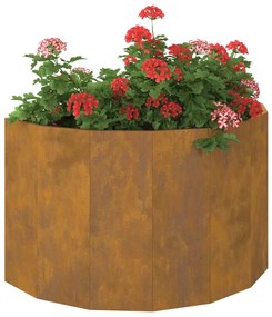 vidaXL Γλάστρα Σκ rusty 90 x 45 x 50 εκ. Ατσάλι Σκληρυθέν στον Αέρα