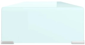 vidaXL Βάση Τηλεόρασης/Οθόνης Πράσινη 80 x 30 x 13 εκ. Γυάλινη
