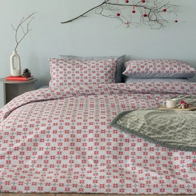 Σεντόνια FL6253 (Σετ 4τμχ) Red Palamaiki Queen Size 240x260cm 100% Cotton