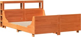 vidaXL Σκελετός Κρεβ. Χωρίς Στρώμα Καφέ Κεριού 160x200 εκ Μασίφ Πεύκο