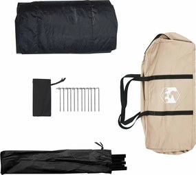 vidaXL Καταφύγιο Τέντας Κρεμ 340 x 246 x 210 εκ. Πολυβάμβακας