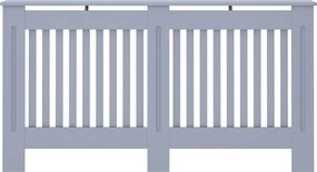 vidaXL Κάλυμμα Καλοριφέρ Ανθρακί 152 x 19 x 81,5 εκ. από Επεξεργασμένο Ξύλο
