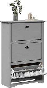 Ράφι παπουτσιών vidaXL BODO Γκρι 80x35x118 cm