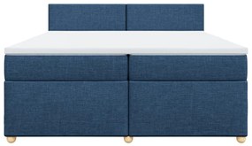 ΚΡΕΒΑΤΙ BOXSPRING ΜΕ ΣΤΡΩΜΑ ΜΠΛΕ 200X200 ΕΚ. ΥΦΑΣΜΑΤΙΝΟ 3289086