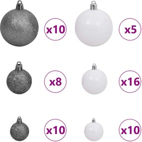 vidaXL Τεχνητό Χριστουγεννιάτικο Δέντρο Λευκό 138 x 138 x 300 εκ.