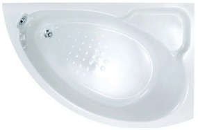 SANITEC 542 Lydia R Γωνιακή Μπανιέρα Δεξιάς Τοποθέτησης Ακρυλική 125x90cm
