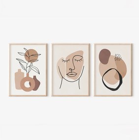 Πίνακας Grende pakoworld τρίπτυχος με ψηφιακή εκτύπωση και πλαίσιο 33x1.5x48εκ