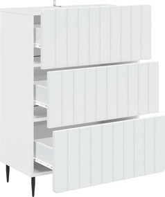 vidaXL Ντουλάπι με Συρτάρια Λευκό 66 x 34,5 x 92 εκ.