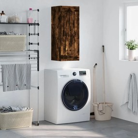 VidaXL Ντουλάπι Τοίχου Καπνιστή Δρυς 34,5 x 34 x 90 εκ. Επεξεργ. Ξύλο