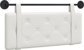 vidaXL Κρεμαστό Κεφαλάρι Λευκός 110 x 55 x 5 εκ Τεχνητό Δέρμα