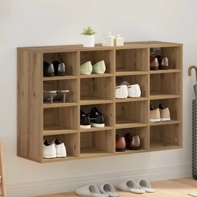 vidaXL Παπουτσοθήκη artisan δρυς 103 x 30 x 67 εκ. Επεξεργασμένο ξύλο