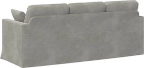 vidaXL Καναπές Ανοιχτό γκρι