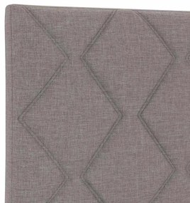 vidaXL Υφασμάτινο Κεφαλάρι Geometric με κεφαλάρι Taupe 100 cm ύφασμα