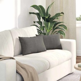 vidaXL Μαξιλάρι Καναπέ 2 pcs Ανοιχτό γκρι 50 x 30 cm