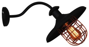 Φωτιστικό Τοίχου - Απλίκα HL-238SG-1W 77-3041 Kuro Black Homelighting Metal