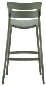 Σκαμπό Μπαρ SNOD2 C6100.05 Olive Green Πολυπροπυλενίου 37,2x50x101,5Υεκ. 37.2x50x101.5 εκ.