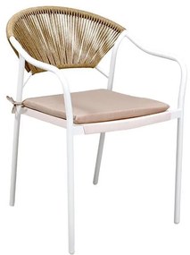 Καρέκλα 2100 Fylliana Μεταλλική Λευκή 55x61x85 εκ. 55x61x85 εκ.