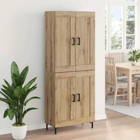vidaXL Highboard 2 pcs Artisan Oak Επεξεργασμένο ξύλο