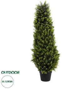 20393 GloboStar® Artificial Garden CYPRESSUS SEMPERVIRENS 20393 Τεχνητό Διακοσμητικό Φυτό Μεσογειακό Κυπαρίσσι Υ90cm