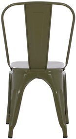 ΚΑΡΕΚΛΑ ΜΕΤΑΛΛΙΚΗ MELITA  ΣΕ DARK OLIVE GREEN 43x50x82Υεκ.