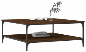 vidaXL Τραπεζάκι Σαλονιού Καφέ Δρυς 100x100x40 εκ. Επεξεργασμένο Ξύλο